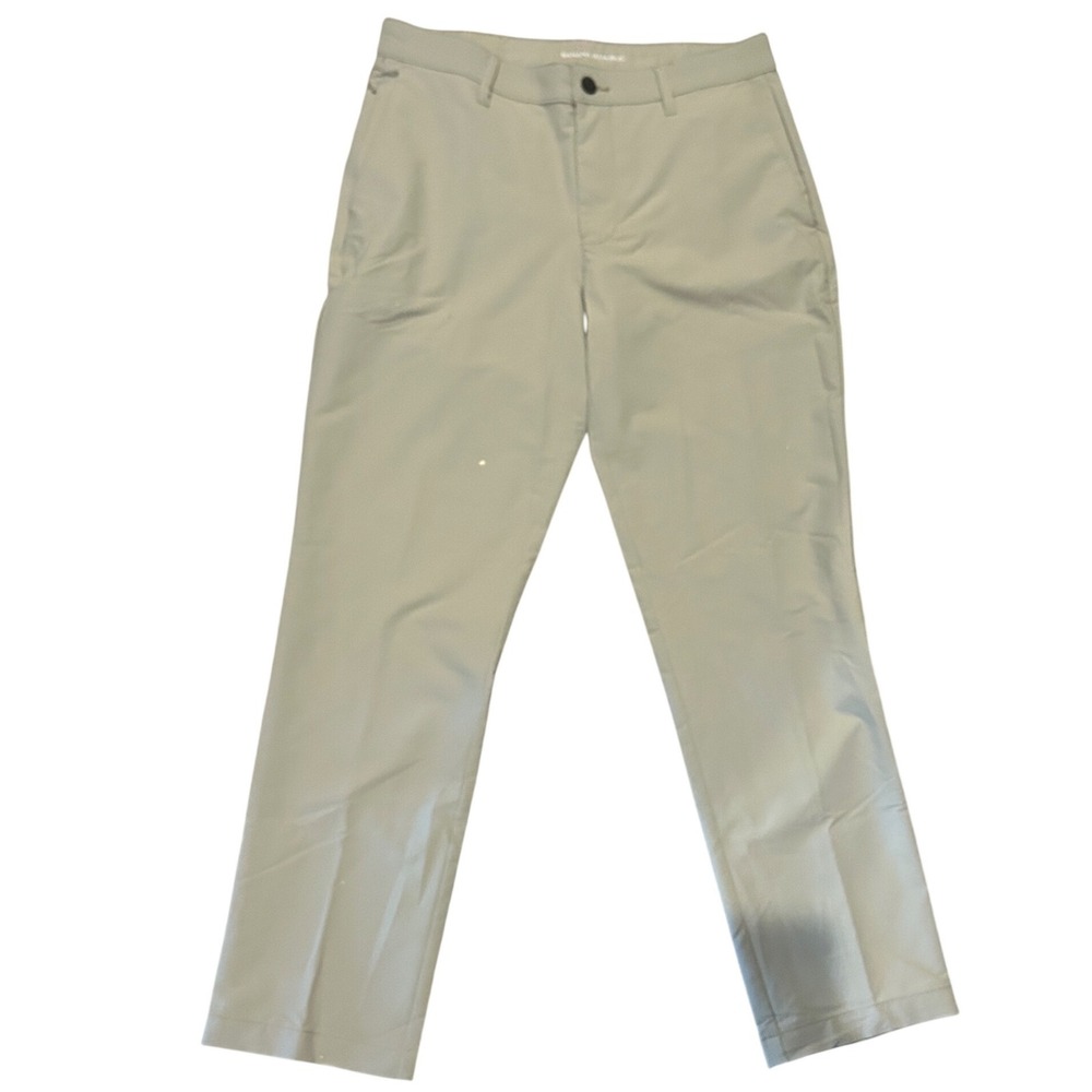 Banana Republic Men's Pants 32x30 Stone Khaki Performance Stretch Travel Chino